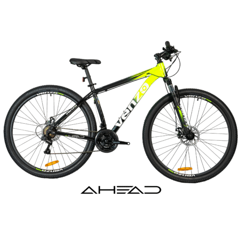 BICI-VENZO-AHEAD-2025-21-VEL-NEGRO-AMARILLO BICICLETA VENZO AHEAD RODADO 29 NUEVA LINEA 2025 - 21 VELOCIDADES SHIMANO