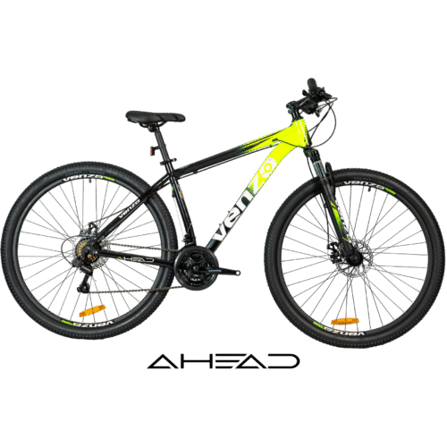 BICI-VENZO-AHEAD-2025-21-VEL-NEGRO-AMARILLO BICICLETA VENZO AHEAD RODADO 29 NUEVA LINEA 2025 - 21 VELOCIDADES SHIMANO