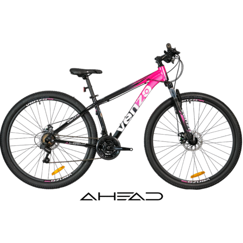 BICI-VENZO-AHEAD-2025-21-VEL-NEGRO-ROSA BICICLETA VENZO AHEAD RODADO 29 NUEVA LINEA 2025 - 21 VELOCIDADES SHIMANO