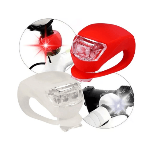 LUZ PARA BICI LUZ LED DEL+TRAS PARA BICICLETA KIT SEGURIDAD