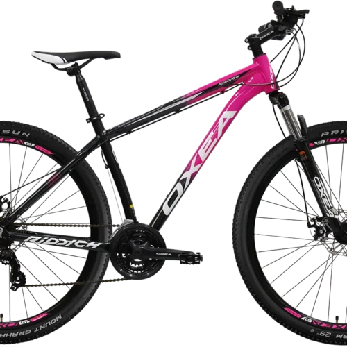 fucsia-negro-blanco BICICLETA OXEA RIDDICH RODADO 29 21 VELOCIDADES SHIMANO TOURNEY