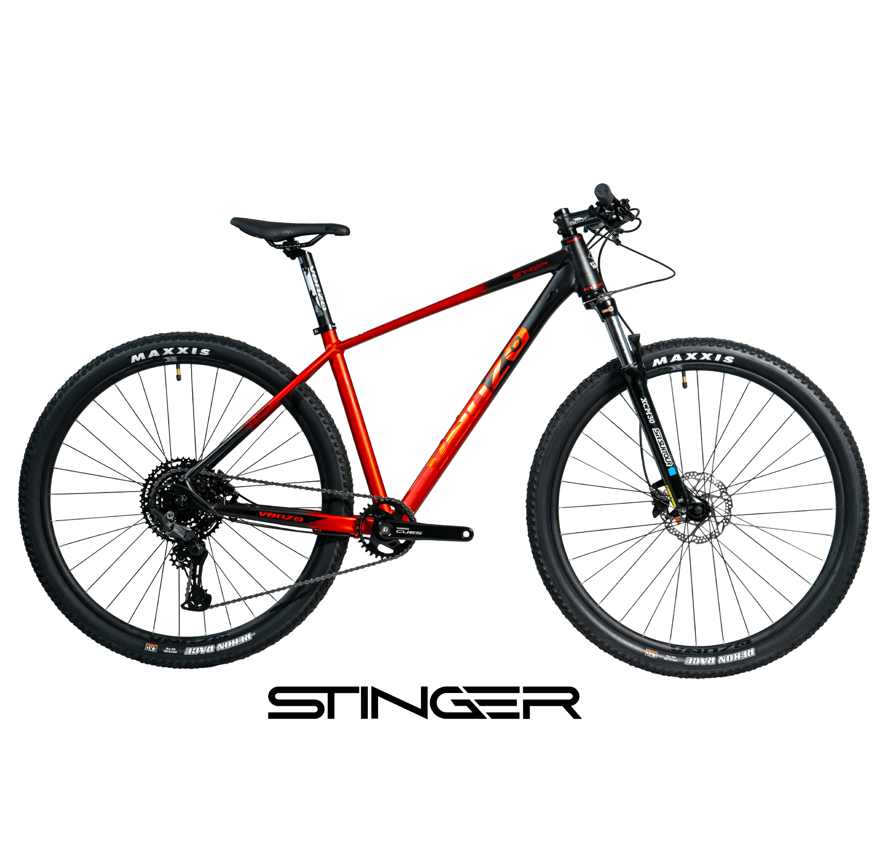 BICICLETA RODADO 29 VENZO STINGER SHIMANO CUES 1x10 C/BLOQUEO REMOTO